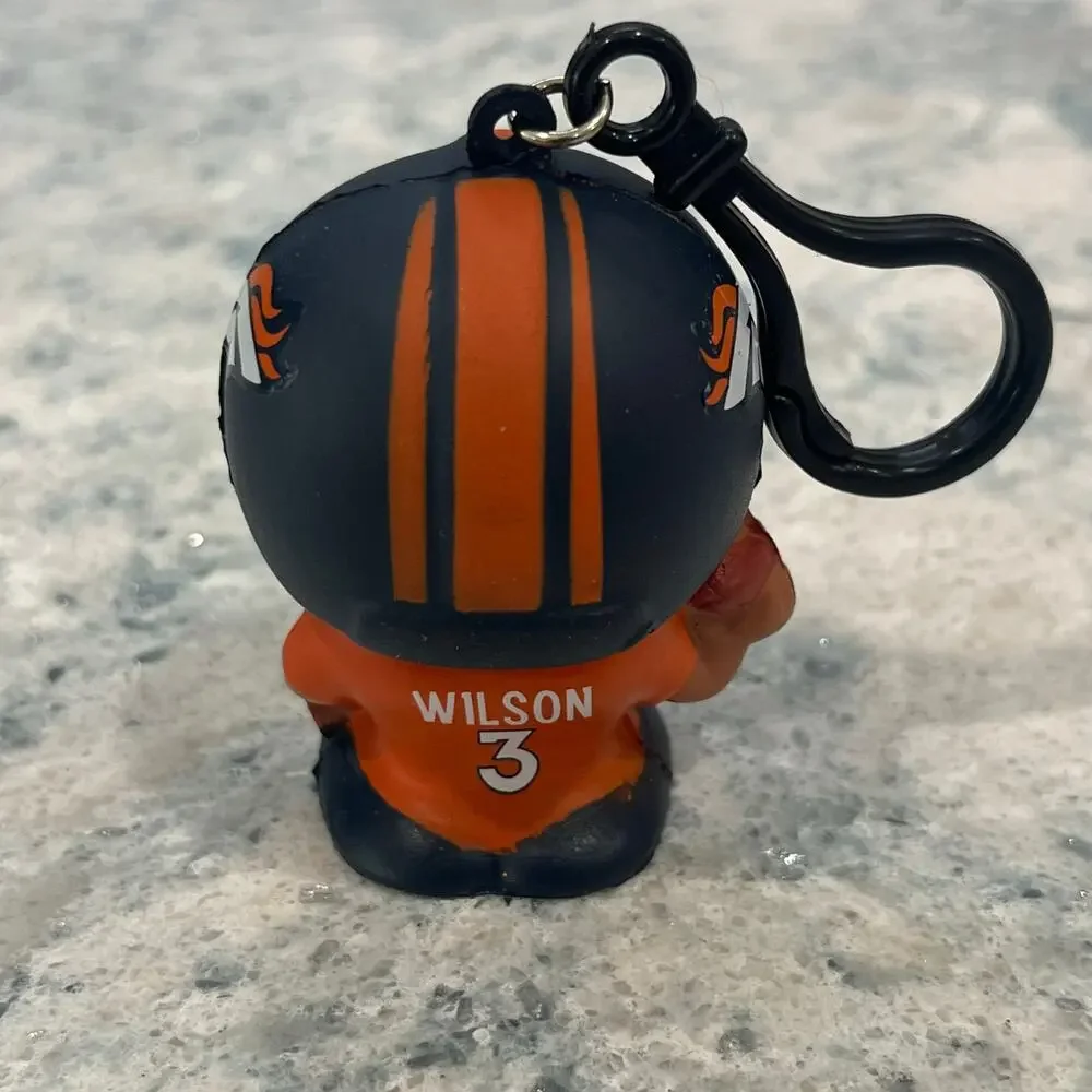 NFL Party Animal's Squeezymate Legend Russel Wilson #3 Denver Broncos Bag Clip